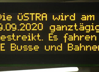Warnstreiks im öffentlichen Dienst: Bus und Bahn werden am nächsten Dienstag bestreikt