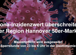 Corona-Inzidenzwert überschreitet in der Region Hannover 50er-Marke