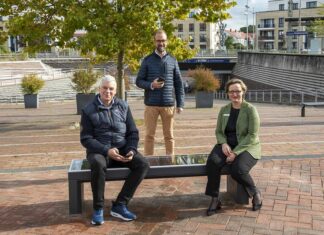 Eine Smart Bench für den Kaltenweider Platz
