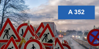 Symbolbild Baustelle Autobahn 352