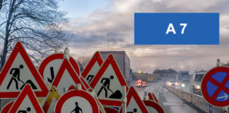 Autobahnbaustelle
