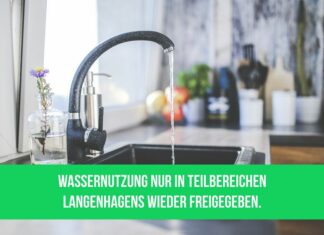 Teilfreigabe der Trinkwasserversorgung in Langenhagen für bestimmte Straßen – update 05.11.2020