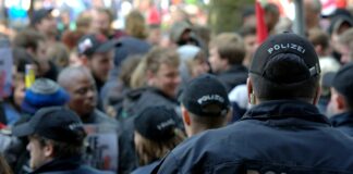 Demonstration Polizei