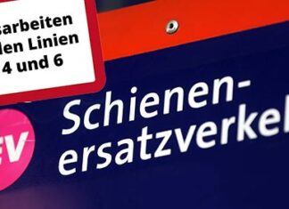 Linien 1, 4 und 6: Schienenfräsarbeiten sorgen für Ersatzverkehr