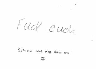 Unfallflüchtiger hinterlässt „dreisten“ Zettel