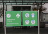 Schild Impfzentrum
