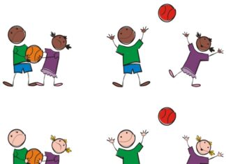 Spielangebot für Kinder in Wiesenau Grafik - spielende Kinder