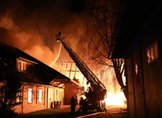 Scheunenbrand in Fuhrberg