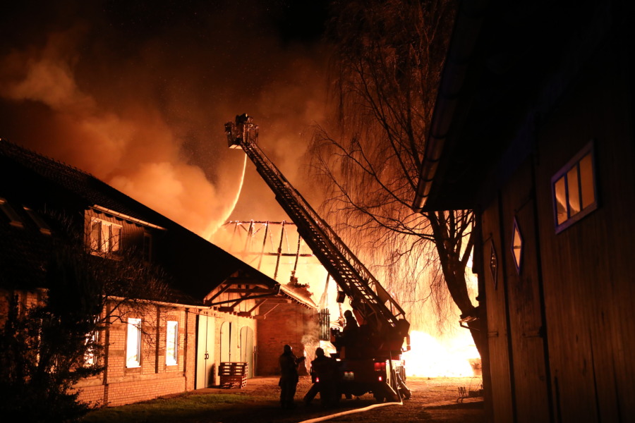 Scheunenbrand in Fuhrberg
