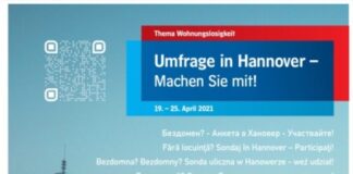 Wohnungslos-Plakat