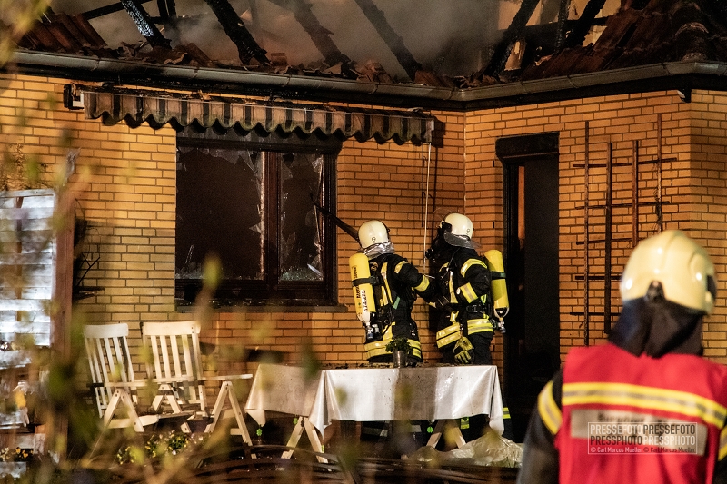 Einfamilienhaus in Burgwedel/Thönse brennt nieder