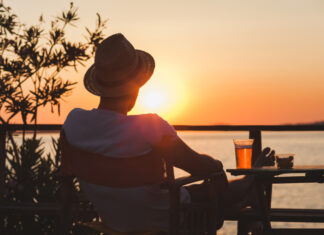 Frühsommer in Lauerstellung Sonnenuntergang