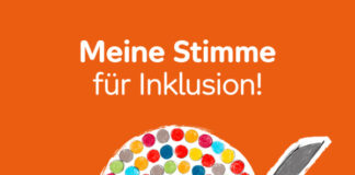 Aktionsmotiv - Meine Stimme für Inklusion