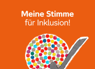 Unsere Stimme für Inklusion – Beirat für Menschen mit Behinderung Aktionsmotiv - Meine Stimme für Inklusion
