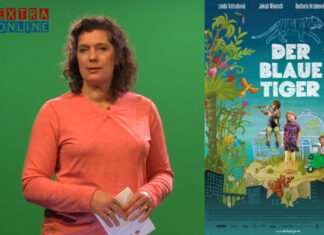 Medienzentrum unterstützt Homeschooling mit Kinderfilmen Filmplakat Der Blaue Tiger und Eva-Maria Schneider-Reuter