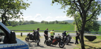 Polizei Kradkontrolle