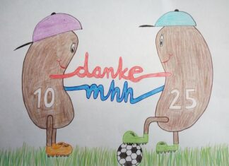 „Schenke Mut: Erzähl Deine Geschichte!“ – Aktion für Transplantierte geht weiter Nierenzeichnung