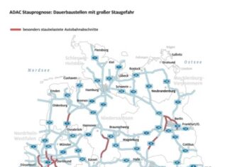 Lebhafter Reiseverkehr auf Deutschlands Autobahnen Grafik Stauprognose