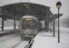 Straßenbahn Winter