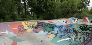 Skaterbahn Graffiti