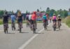 Gruppe Radfahrer
