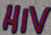 Schriftzug HIV