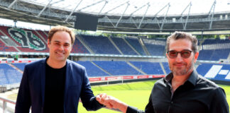 96-Geschäftsführer Robert Schäfer (links) und Michele Vulcano, Leiter PR & Marketing der Wohninvest Gruppe