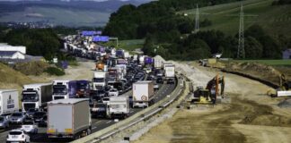 Autobahn Baustelle
