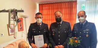 Feuerwehr Langenhagen besucht Fritz Prelle