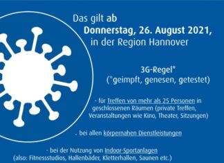 Ab Donnerstag, 26. August 2021, gilt die 3-G-Regel Grafik Corona-Warnstufe Ü50-1