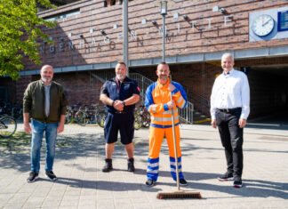 #SauberMachtSchöner: Stadt Langenhagen tut etwas für Sauberkeit und Sicherheit an S-Bahnhöfen Langenhagen Bahnhofskümmerer