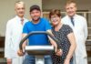 (von links) Professor Lammert, Jens L., Heike L., Professor Klempnauer