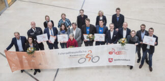 Neben der LHH erhielten noch drei weitere Kommunen die Rezertifizierung als „Fahrradfreundliche Kommune Niedersachsen“ durch das niedersächsische Ministerium für Wirtschaft, Arbeit und Verkehr und die AGFK.