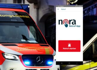 Zugang zu schneller Hilfe für Menschen mit Hör- und Sprachbehinderungen durch Notruf-App „nora“ "nora" App