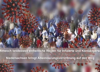 Ab Mittwoch landesweit einheitliche Regeln für Infizierte und Kontaktpersonen Absonderungsverordnung