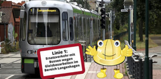 Schienenersatzverkehr - Linie 1