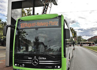 ÜSTRA setzt Elektrobusse wieder im Linienbetrieb ein ÜSTRA Elektrobus