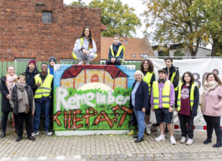 Aus Grau wird Bunt – Jugendliche gestalten den 100. Telekomkasten in Langenhagen 100. Telekomkasten / Graffiti in Langenhagen