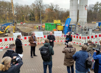 Baufortschritte beim Neubau der Leitstelle und dem Servicegebäude für die Polizeidirektion Hannover Baufortschritte beim Neubau der Leitstelle und dem Servicegebäude für die Polizeidirektion Hannover