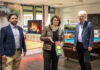 Dean Ciric, Gründer Fabmaker GmbH, Bildungs-, Jugend- und Familiendezernentin Rita Maria Rzyski, Prof. Dr. Meinhard Schilling, TU Braunschweig