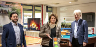 Dean Ciric, Gründer Fabmaker GmbH, Bildungs-, Jugend- und Familiendezernentin Rita Maria Rzyski, Prof. Dr. Meinhard Schilling, TU Braunschweig