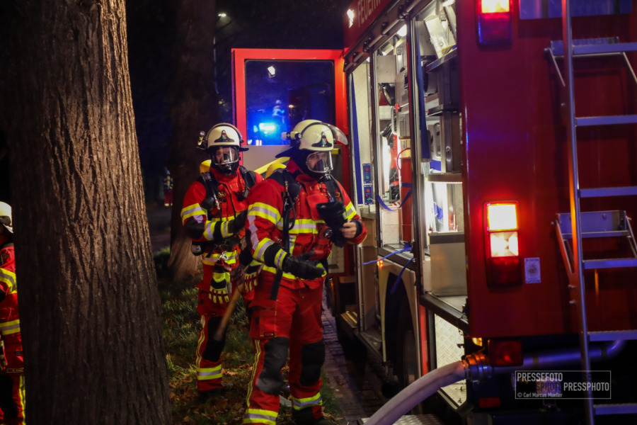Feuerwehrübung in Isernhagen