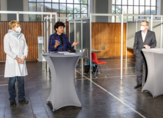 Booster-Impfungen die die Polizei in Niedersachsen heute in Hannover gestartet Start der Booster-Impfungen bei der Polizei in Niedersachsen