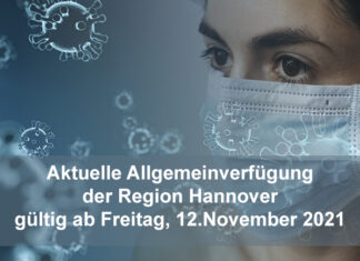 Allgemeinverfügung der Region Hannover über die Einführung von Zutrittsbeschränkungen („2 G“) – Stand 10.11.2021 Coronavirus