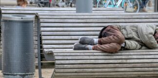 obdachlose Person