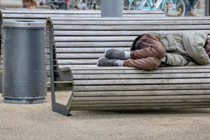 obdachlose Person
