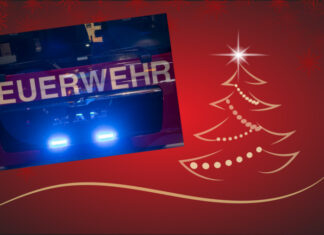 Zehn Tipps für eine sichere Adventszeit Grafik Weihnachtsbaum - Feuerwehr