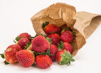 Warum eine Papiertüte schlechter sein kann als ein Plastikbeutel Erdbeeren in Papiertüte