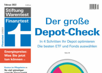 Viele Krankenkassen zahlen Zuschüsse für eine Sportmedizinische Untersuchung Cover Stiftung Warentest 02/2022