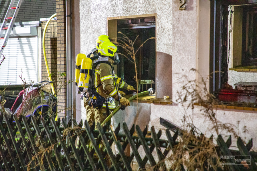 Brand in Einfamilienhaus in Hannover-Sahlkamp